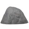 Decorative Outdoor Weather-Resistant Artistic Artificial Faux Stone Rock, Garden Patio Granite Grey Fiberglass Stone